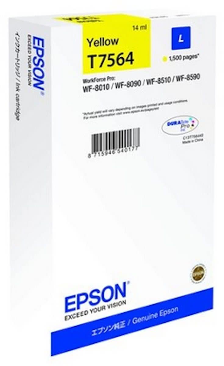 Epson T7564 - Inktcartridge / Geel