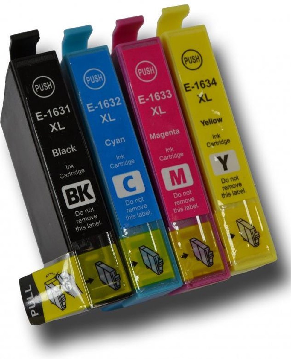 Huismerk Epson 16XL  Multipack van 4 XXL cartridges voor Epson Workforce 2010W, 2510WF, 2520NF, 2530WF, 2540WF, 2630WF, 2650WF, 2660WF, 2750DWF, 2760DWF