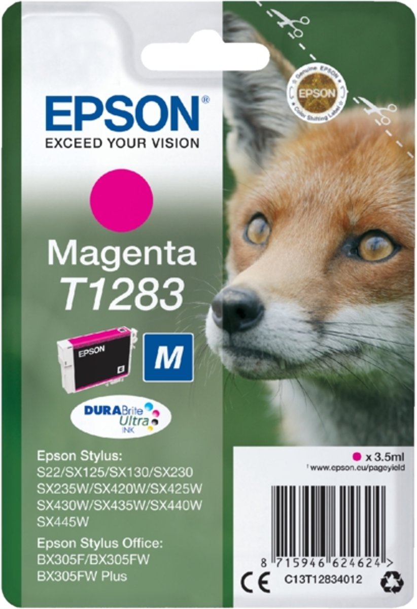 Inkcartridge epson t1283 rood