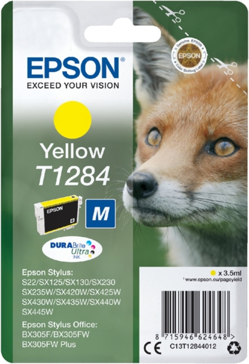 Inkcartridge epson t1284 geel