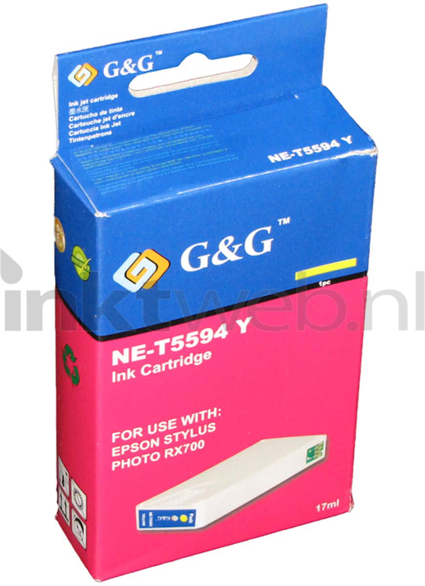 Merkloos - Inktcartridge / Alternatief voor de Epson T5594 / Geel