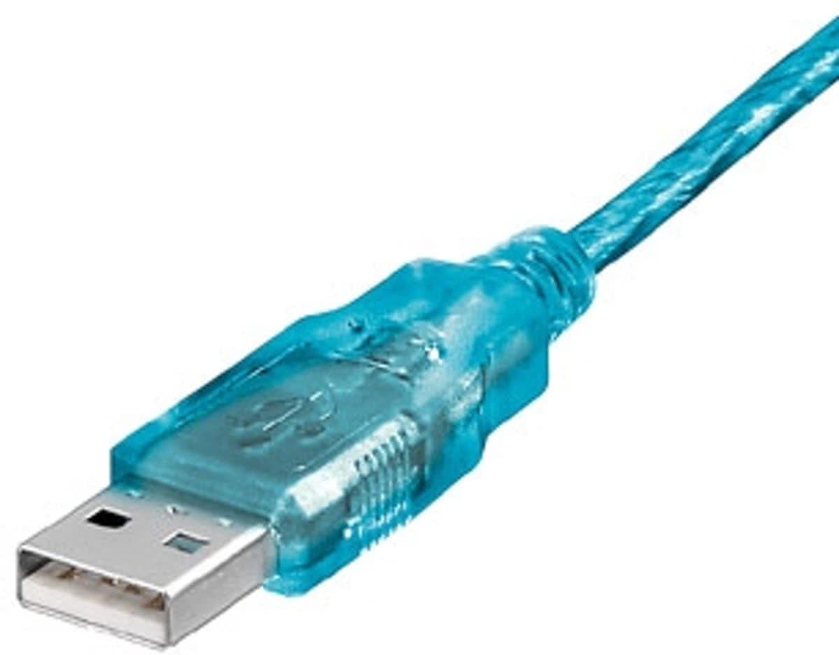 Digital Data Communications 128210 1.8m USB A USB B Mannelijk Mannelijk Blauw USB-kabel