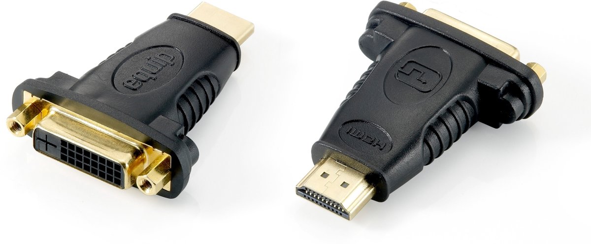 Equip 118909 kabeladapter/verloopstukje DVI (24+1) HDMI A Zwart