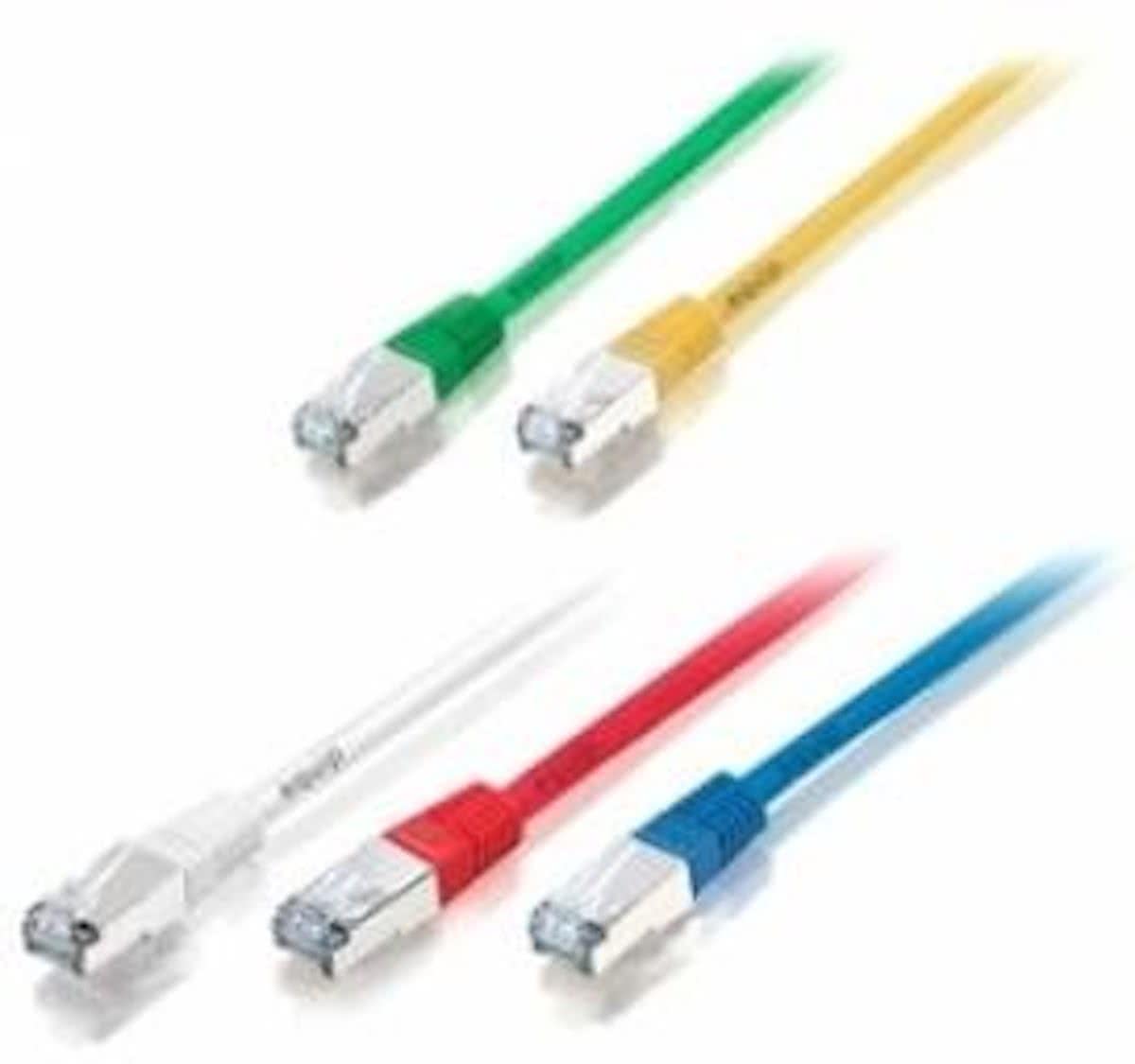 Equip S/FTP, Cat 6A, 0.5 m 0.5m Cat6a S/FTP (S-STP) Wit netwerkkabel