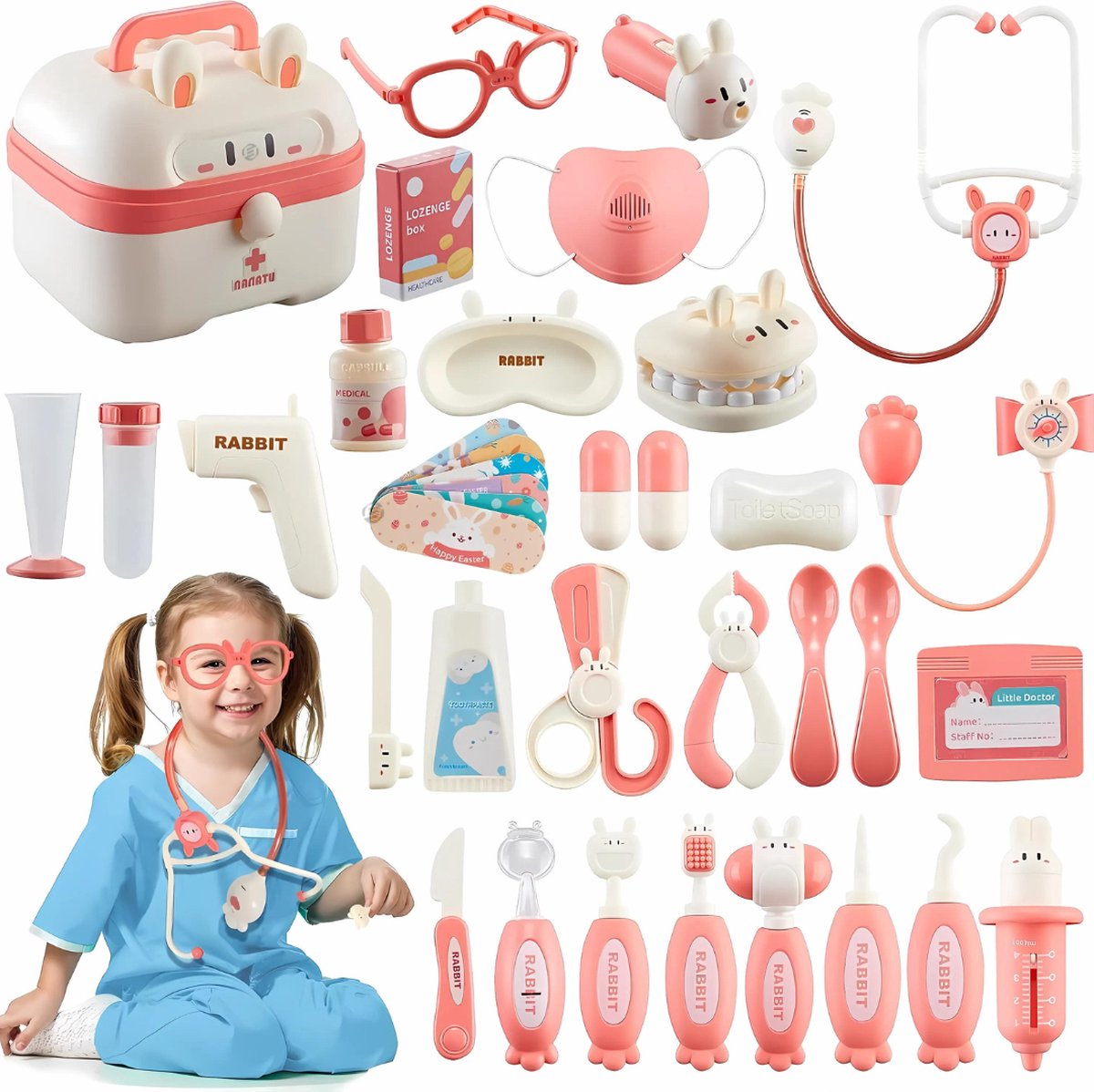  Dokterset Speelgoed - Doktersset - Speelgoed Doktersset - Dokterskoffer - Rollenspel - Cadeau