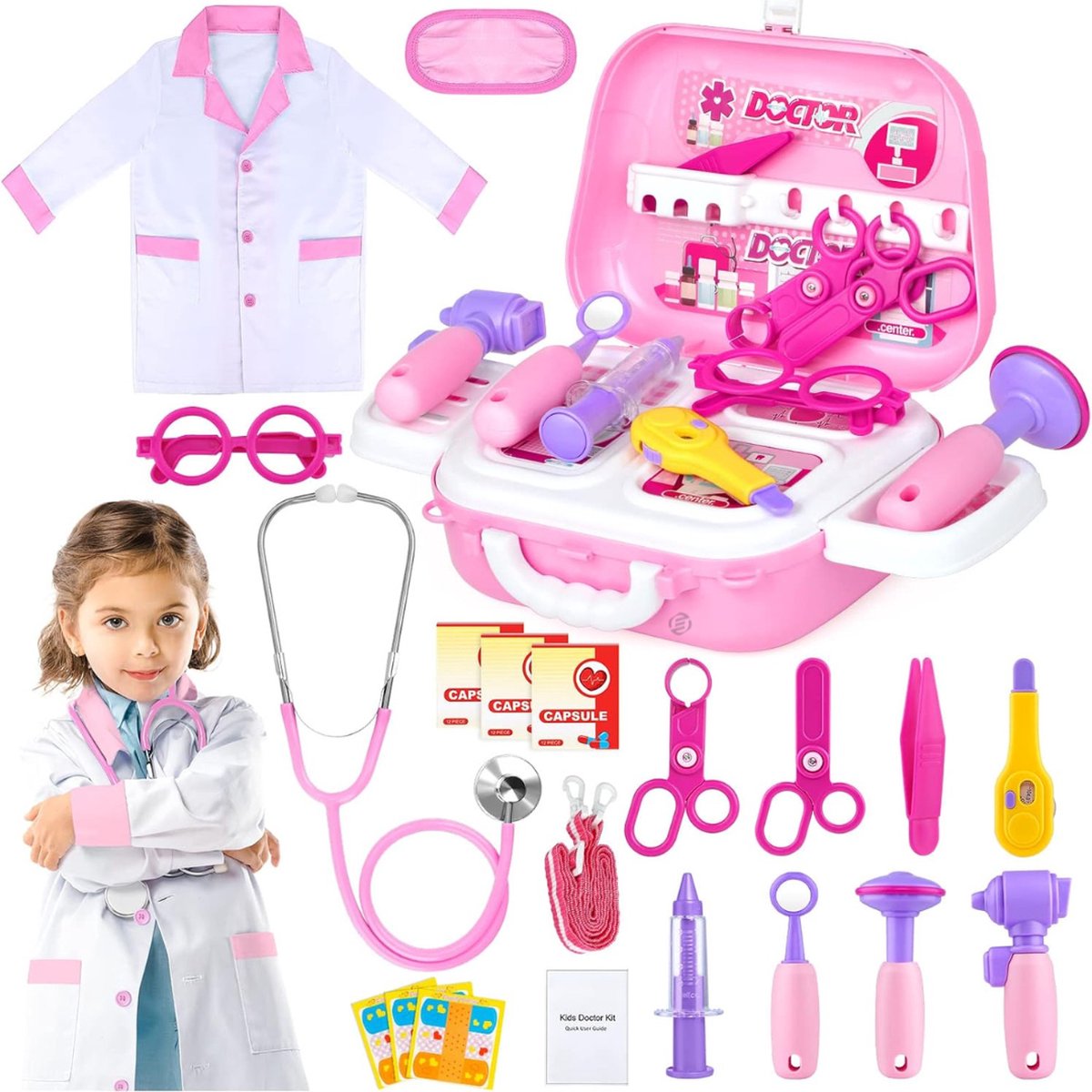   Dokterset Speelgoed - Doktersset - Speelgoed Doktersset - Dokterskoffer - Rollenspel - Cadeau