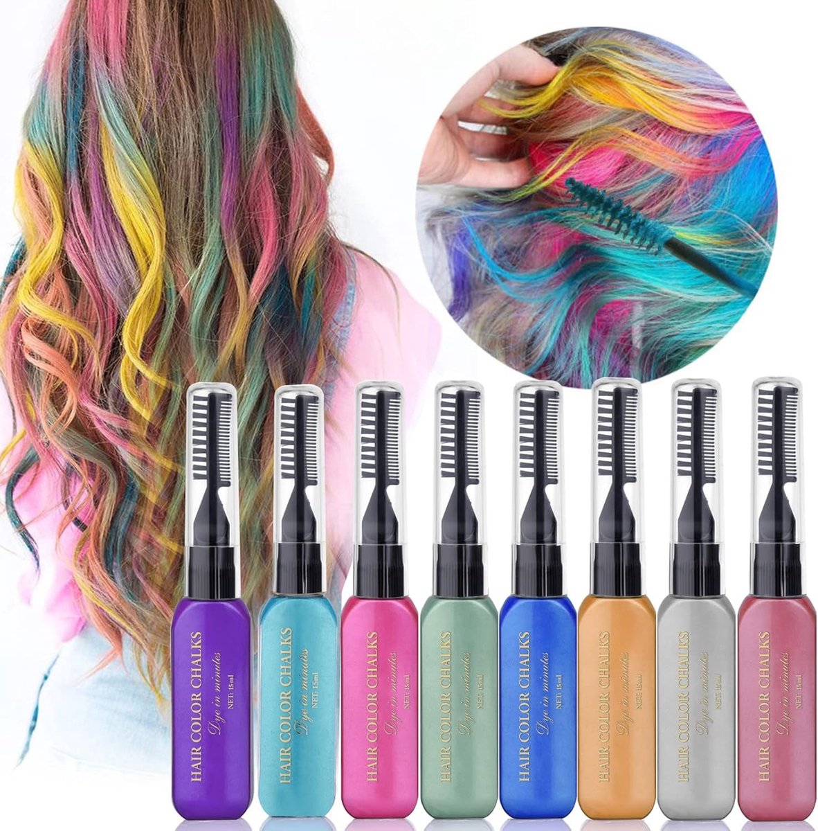   Haarkrijt - Haarkrijt Voor Kinderen - Hair Chalk - Haar Krijt - Cadeau voor Kinderen