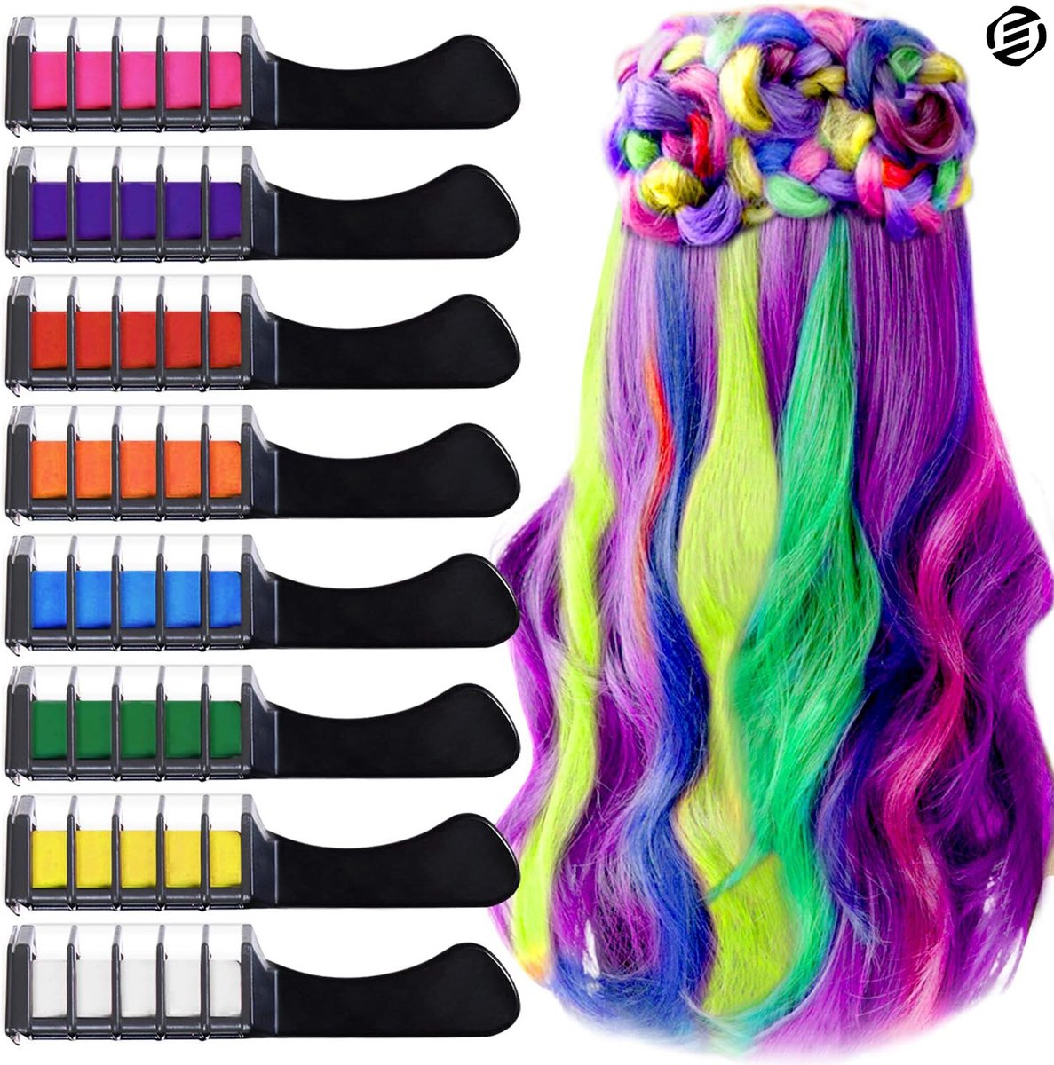   Haarkrijt - Haarkrijt Voor Kinderen - Hair Chalk - Haar Krijt - Cadeau voor Kinderen