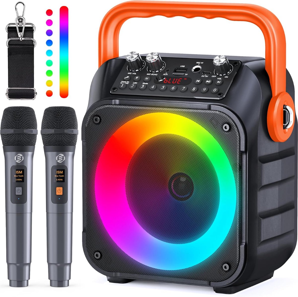   Karaoke Set voor Kinderen en Volwassenen -   - Karaoke Set -  s - Karaoke Set Kinderen Volwassenen - Voor de Leukste Karaoke Avond!