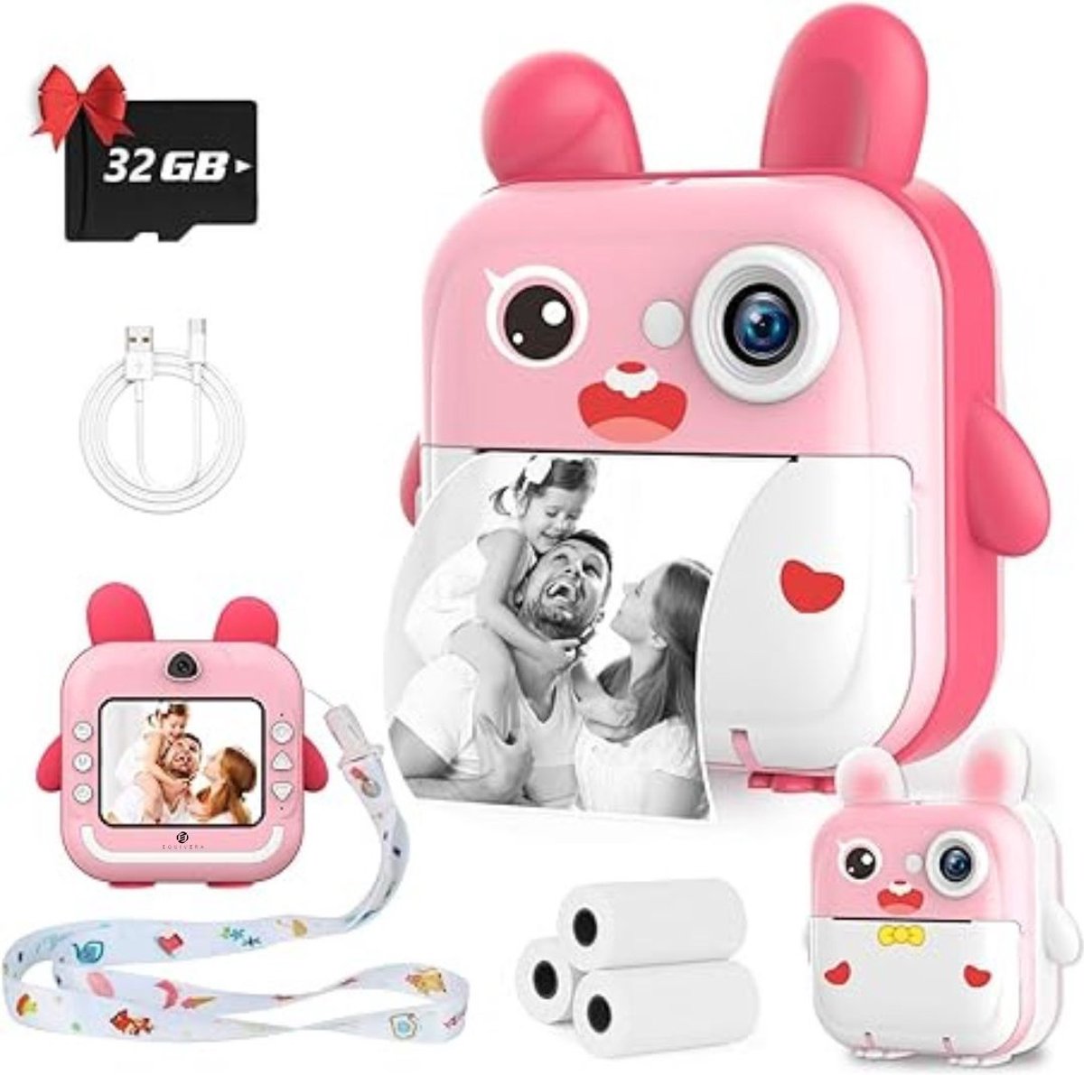  Kindercamera met Foto Printer - Kindercamera - Printcamera - Digitale Camera Kinderen - Speelgoed Camera