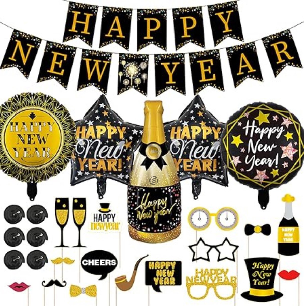   Oudejaarsavond Decoratie - Oud en Nieuw - Jaarwisseling - Versiering - Feest - Premium - Party - New Years - Happy New Year