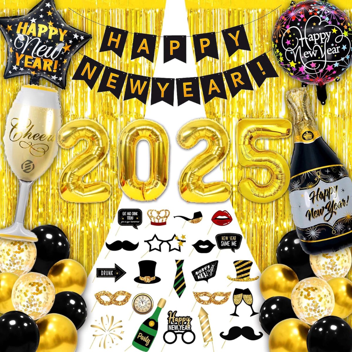   Oudejaarsavond Decoratie - Oud en Nieuw - Jaarwisseling - Versiering - Feest - Premium - Party - New Years - Happy New Year