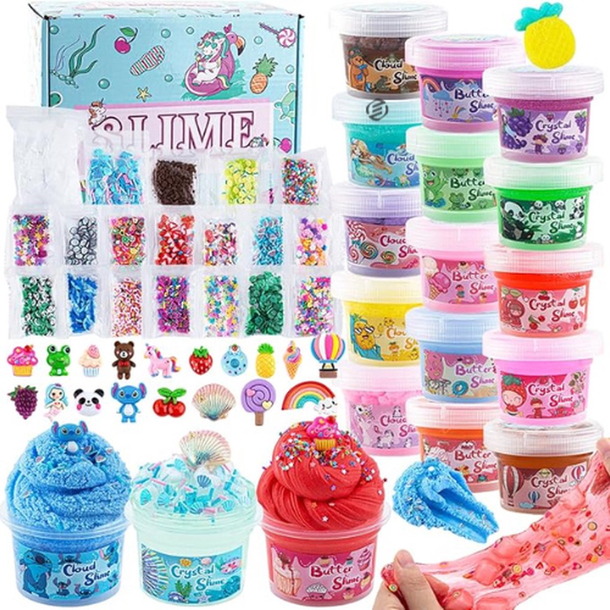   Slijm Maken Pakket - Slijm Maken Pakket - Slijm Maken voor Kinderen - Slijm voor Kinderen - Slijm Maken - Slijm Pakket - Slijm Set - Speelgoed voor Kinderen