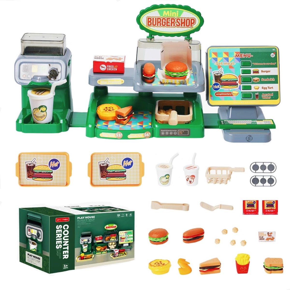   Speelgoed Kassa - Speelgoedkassa - Met Accessoires - Speelgoed Winkeltje - Speelgoedwinkel