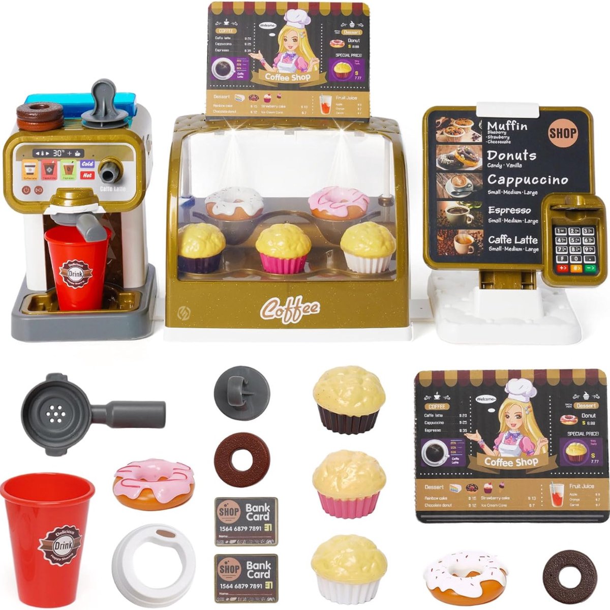   Speelgoed Kassa - Speelgoedkassa - Met Accessoires - Speelgoed Winkeltje - Speelgoedwinkel