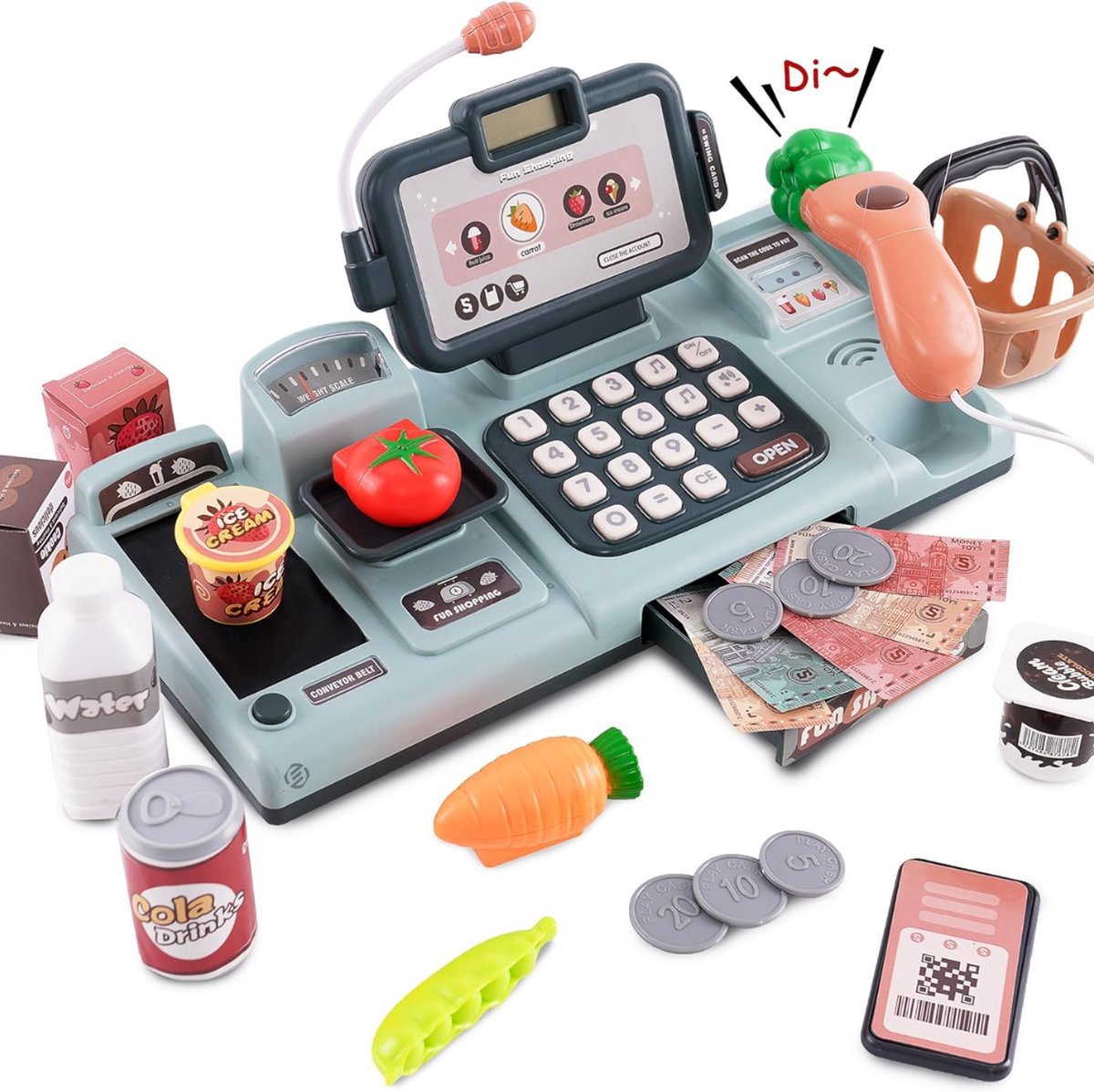   Speelgoed Kassa - Speelgoedkassa - Met Accessoires - Speelgoed Winkeltje - Speelgoedwinkel