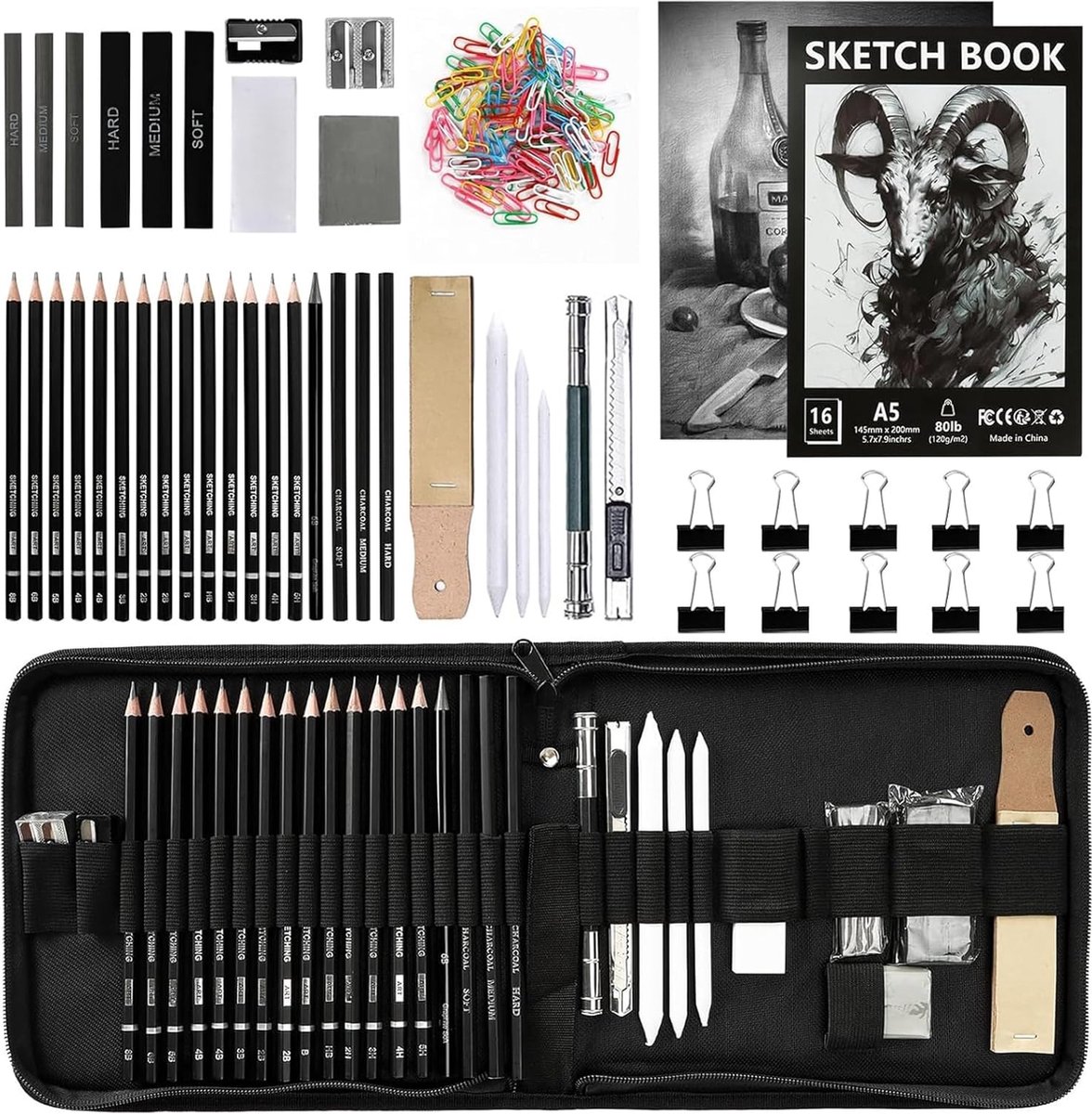   Tekenkoffer Kinderen - Tekendoos - Tekenkoffer - Tekendoos Kinderen - Kleurkoffer voor Kinderen