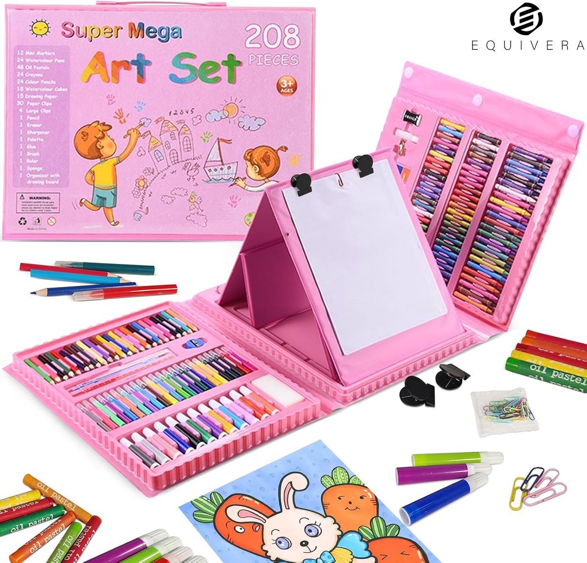   Tekenkoffer Kinderen - Tekendoos - Tekenkoffer - Tekendoos Kinderen - Kleurkoffer voor Kinderen