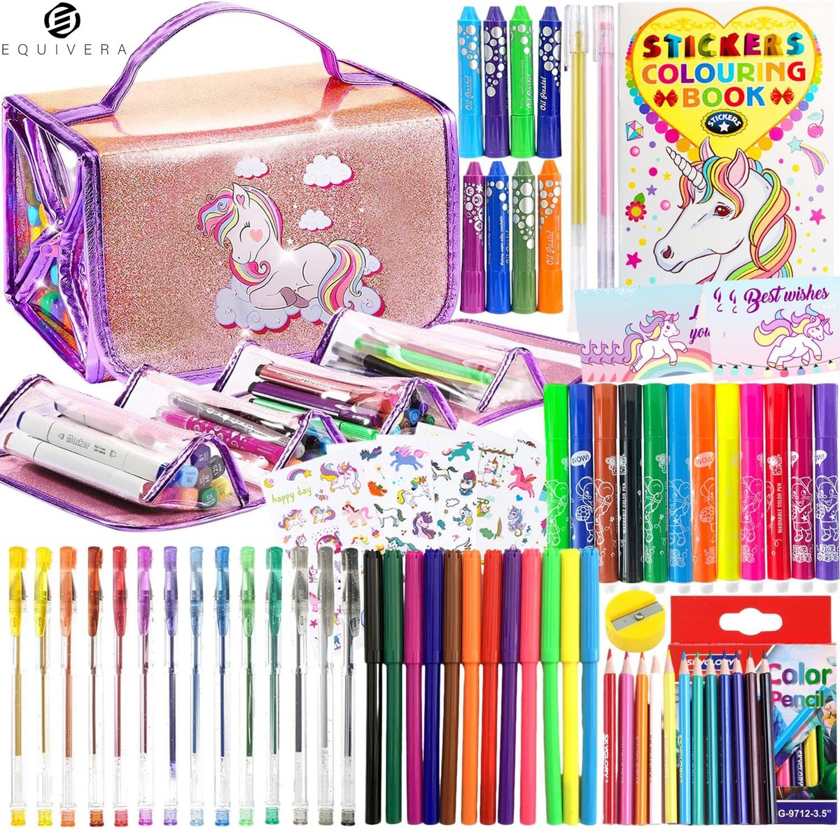   Tekenkoffer Kinderen - Tekendoos - Tekenkoffer - Tekendoos Kinderen - Kleurkoffer voor Kinderen