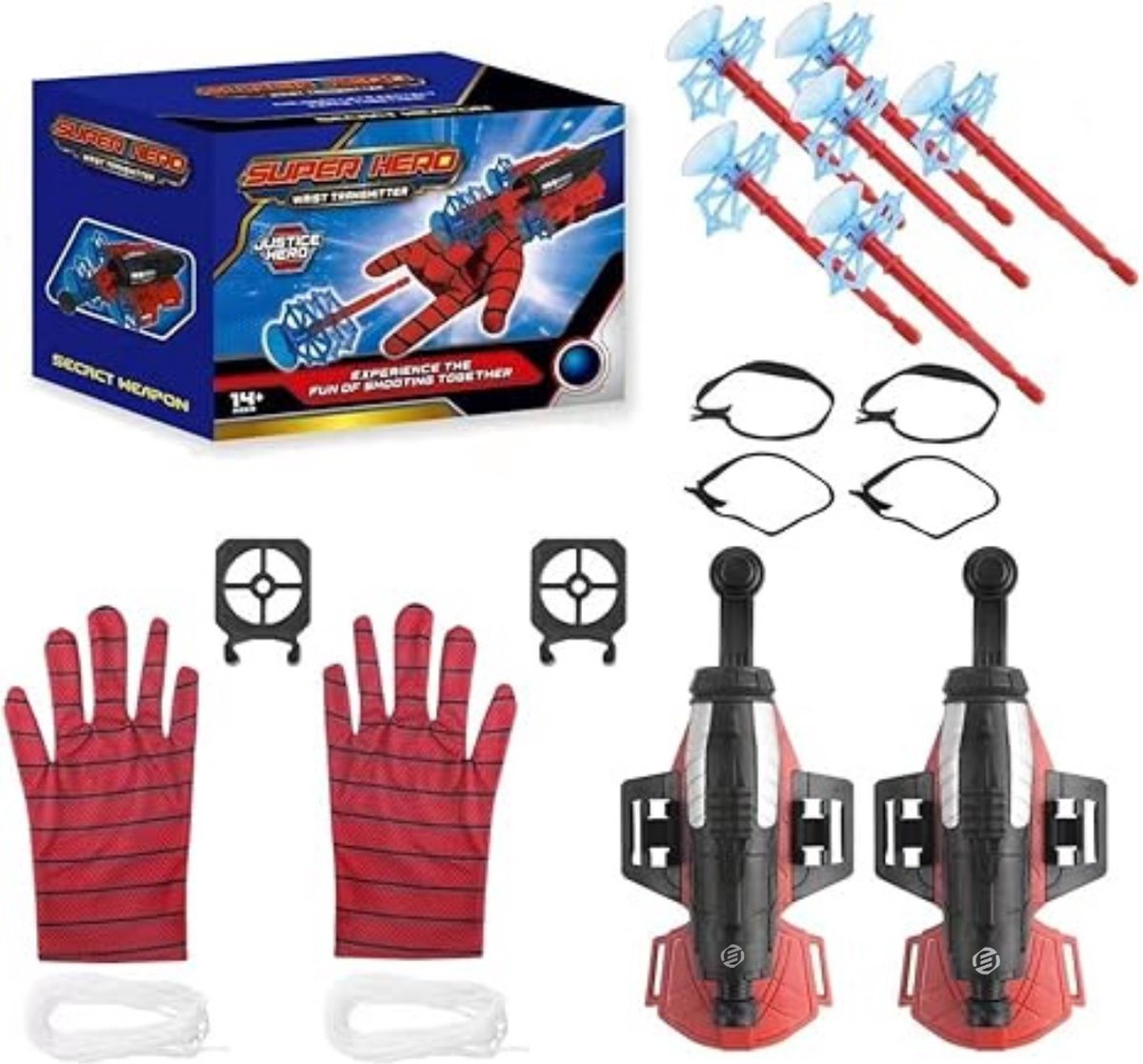 Equivera Webshooter - Webshooter - Handschoen - Webshooter Handschoen - Launcher Handschoen - Speelgoedblaster - Speelgoed Handschoen