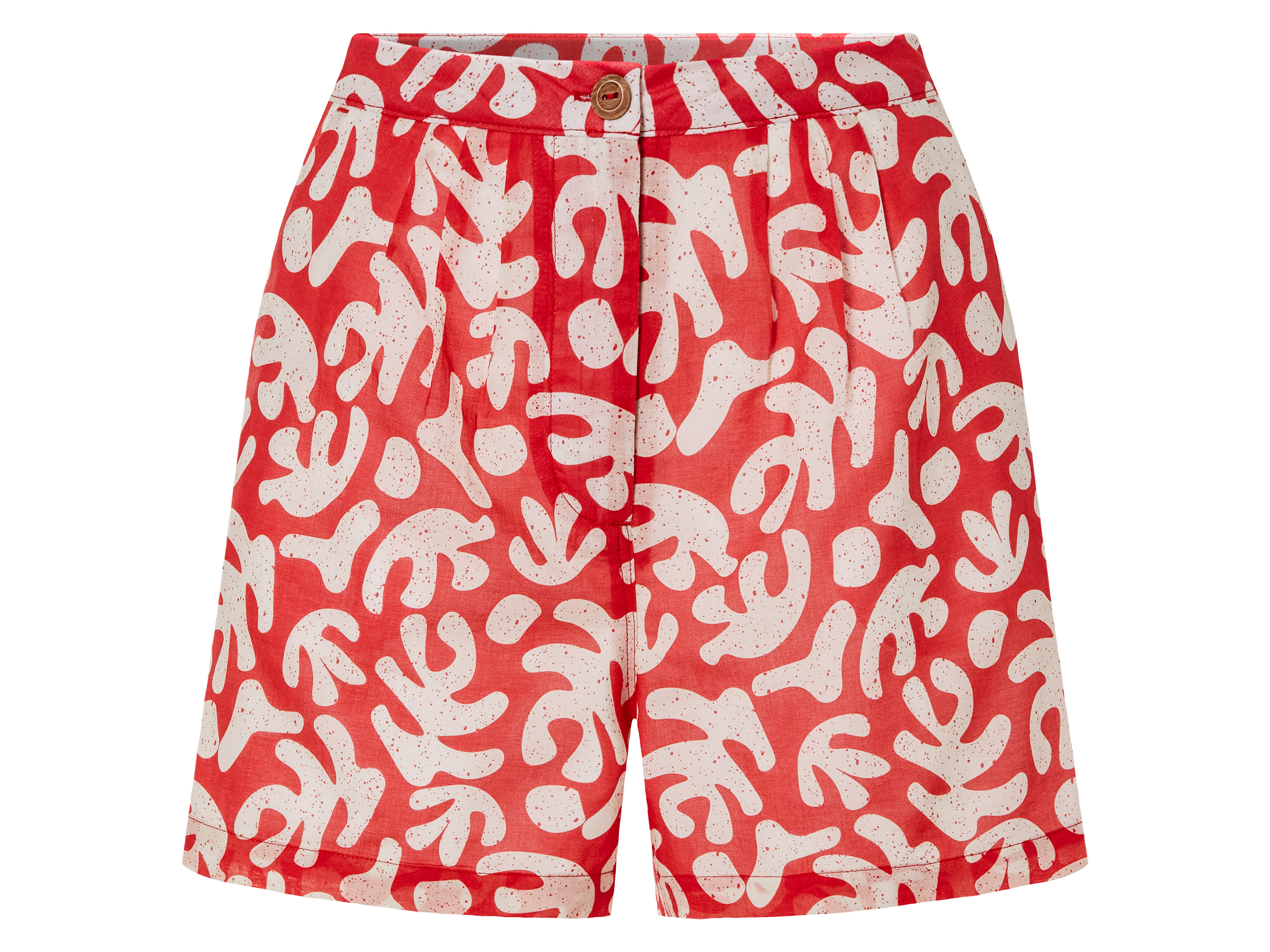 esmara Dames short (46, Rood/patroon)