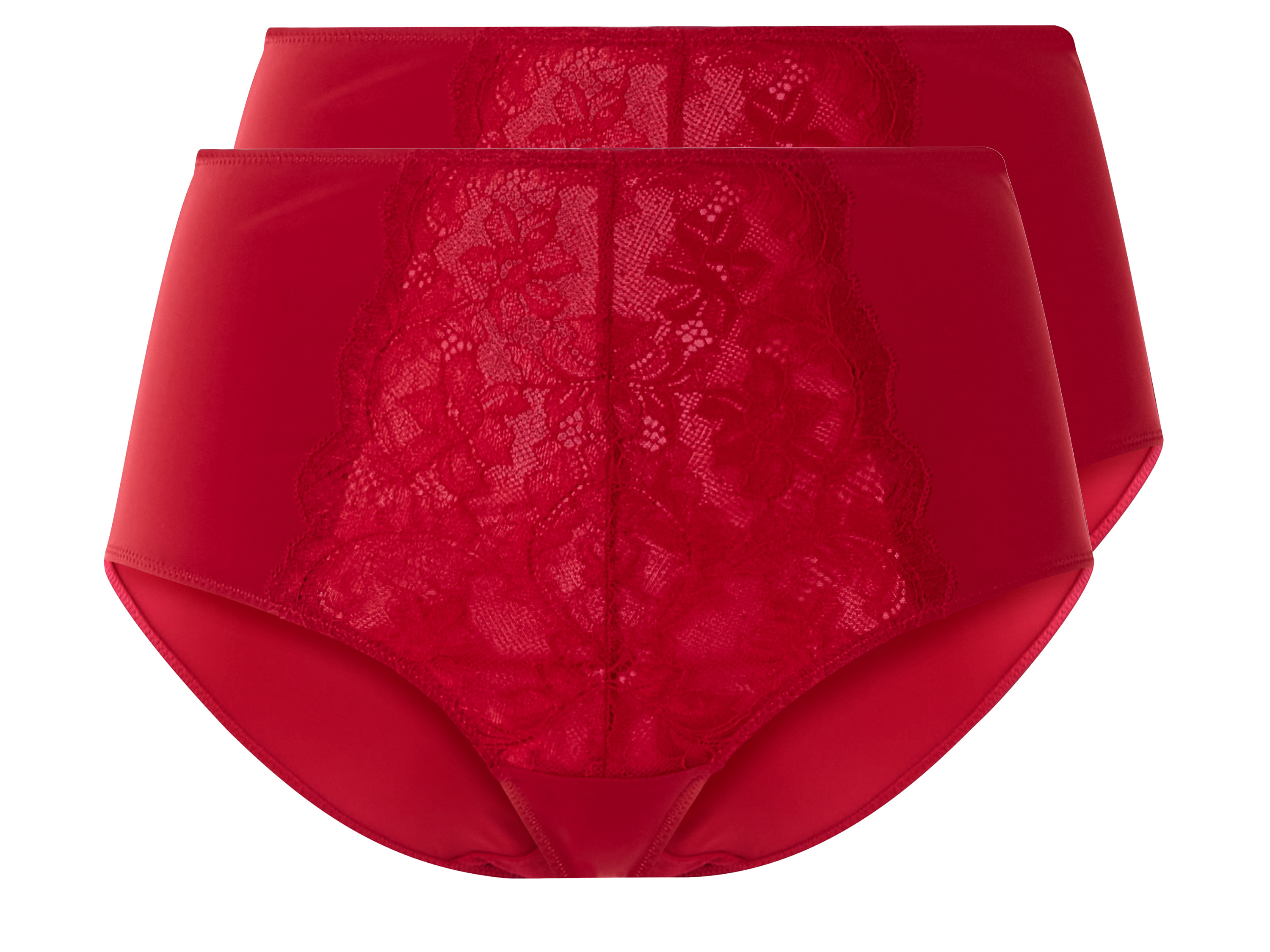 esmara Dames slips 2 stuks (XXL (52/54), Rood)