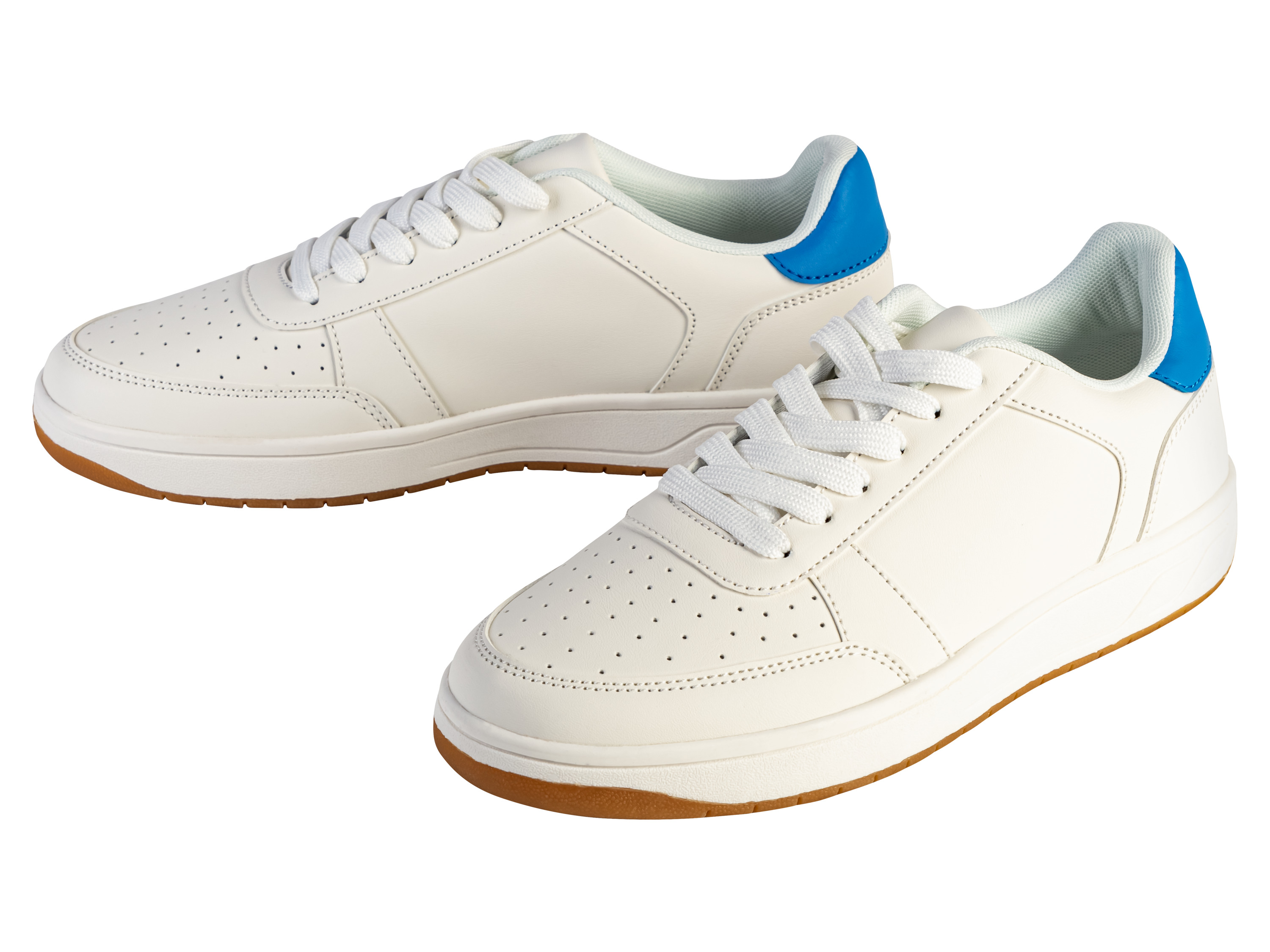 esmara Dames sneaker (41, Wit/lichtblauw)