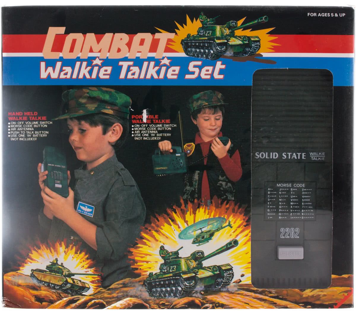 Walkie talkie set soldaat combat