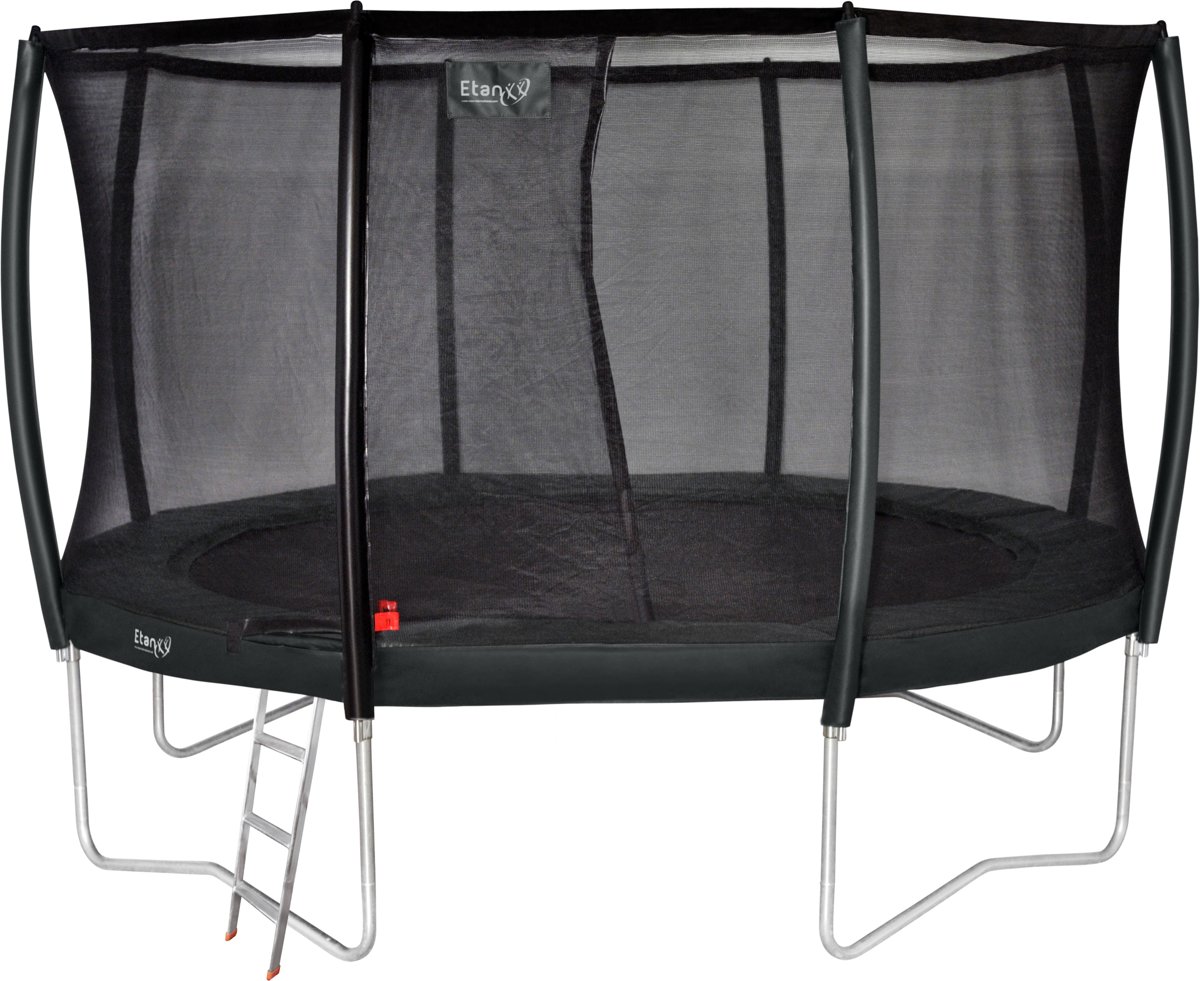 Etan Premium Gold Combi Deluxe Trampoline set - Ø335 cm - Inclusief Deluxe Veiligheidsnet - Grijs - Rond