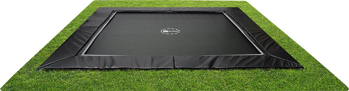 Etan UltraFlat trampoline rechthoekig 366 x 414 cm zwart