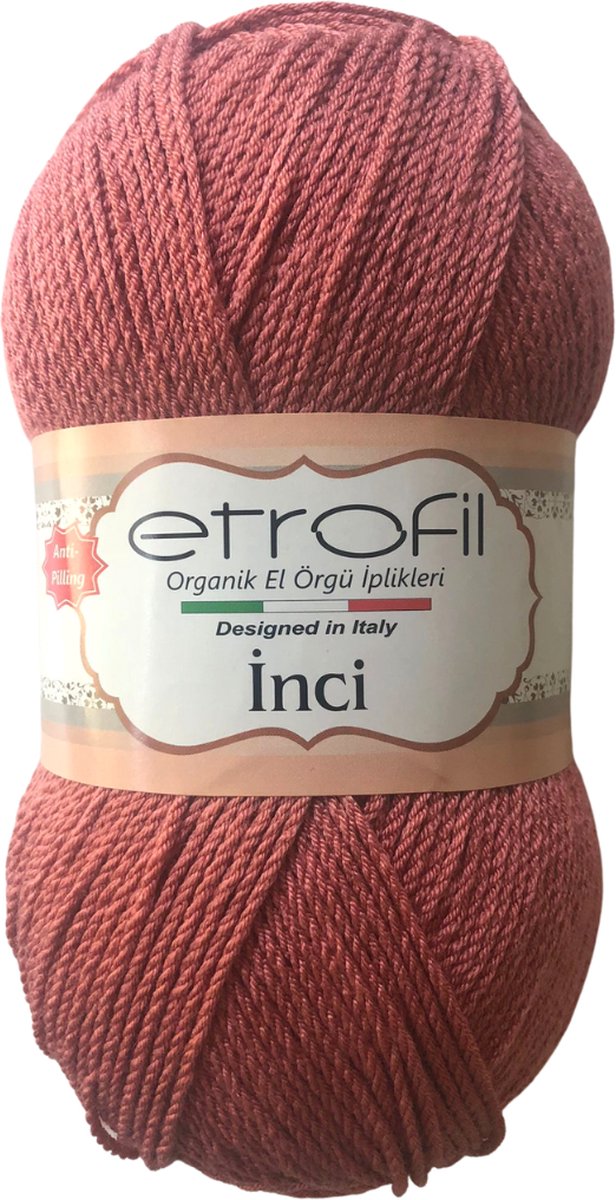 Etrofil Parel 100% Premium anti-pilling acryl-Terracotta