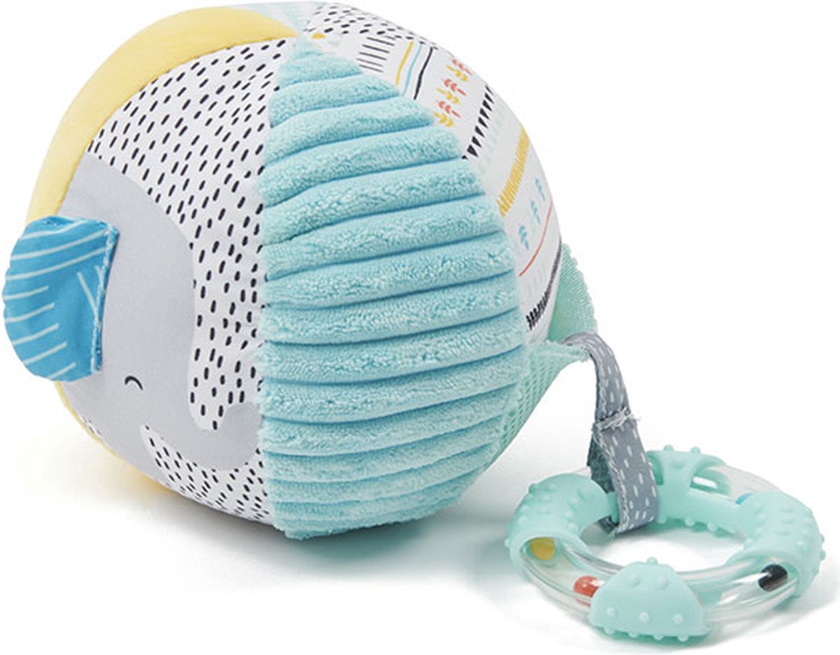 Eurekakids Baby Bal Stof - Stoffen Bal met Activiteiten - Jungle - Met Bijtring