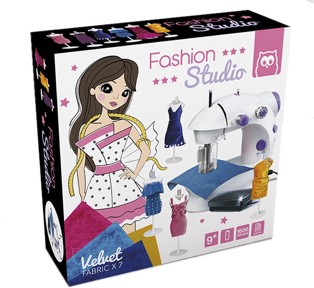 Eurekakids Fashion Studio - Naaimachine voor Kinderen met Bijbehorende Materialen en Accessoires