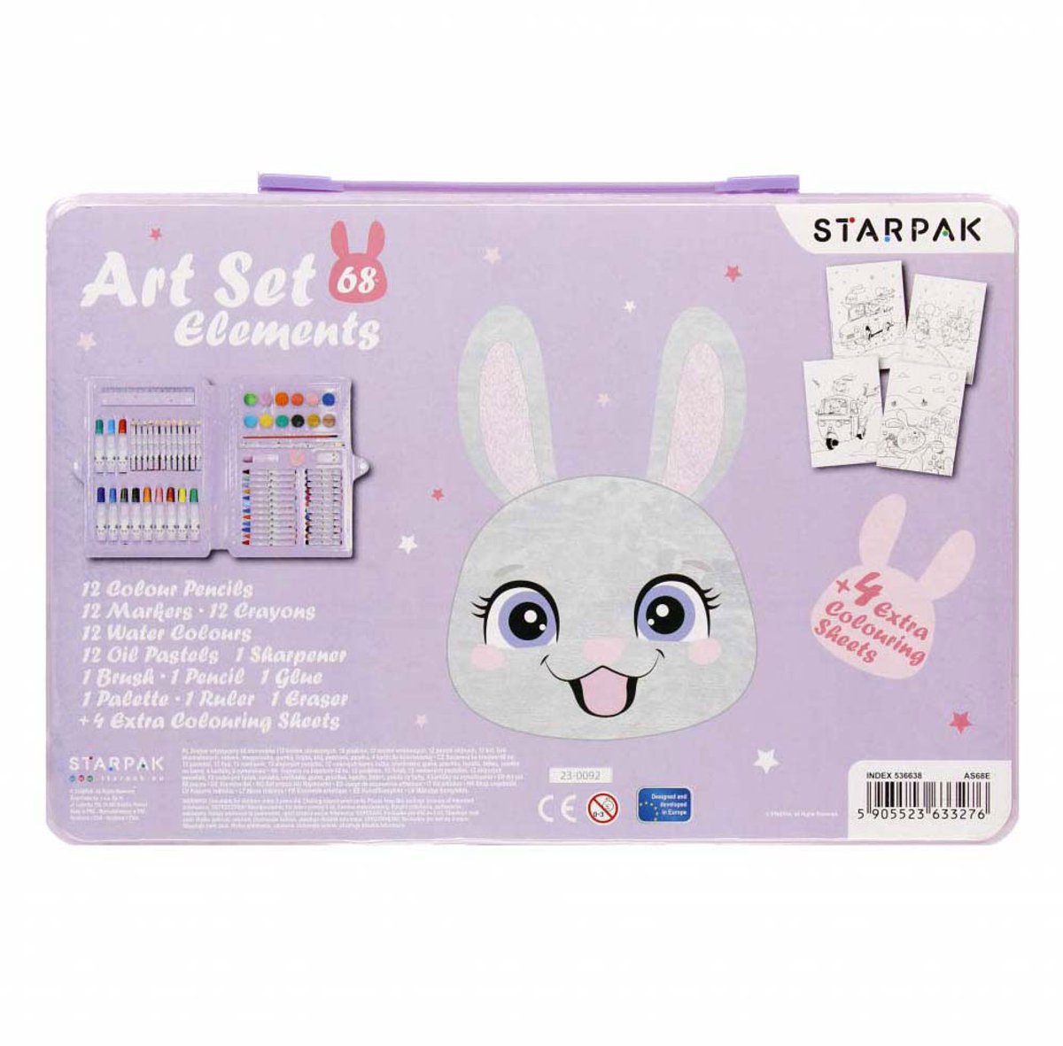 Creatieve Set Konijn, 68dlg.
