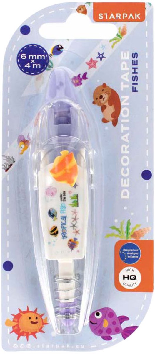 Decoratieve Tape Vissen, 6mmx4m