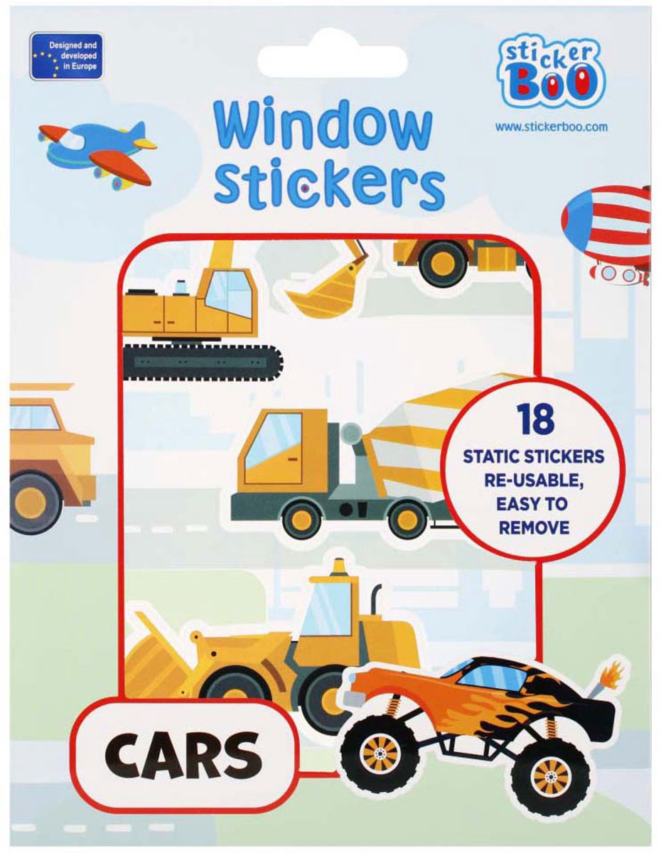 Raamstickers Voertuigen, 16x21cm