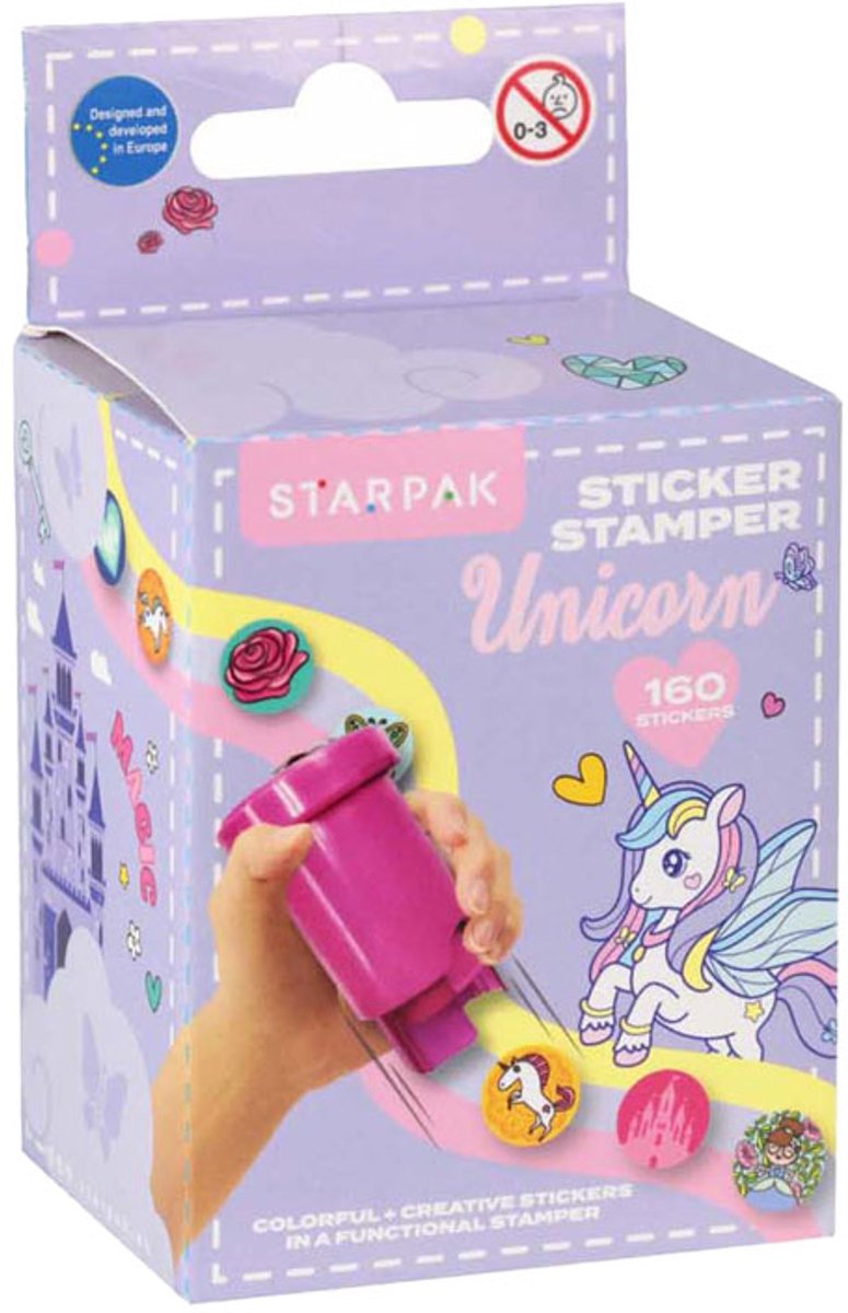 Sticker Stempel Eenhoorn, 160st.