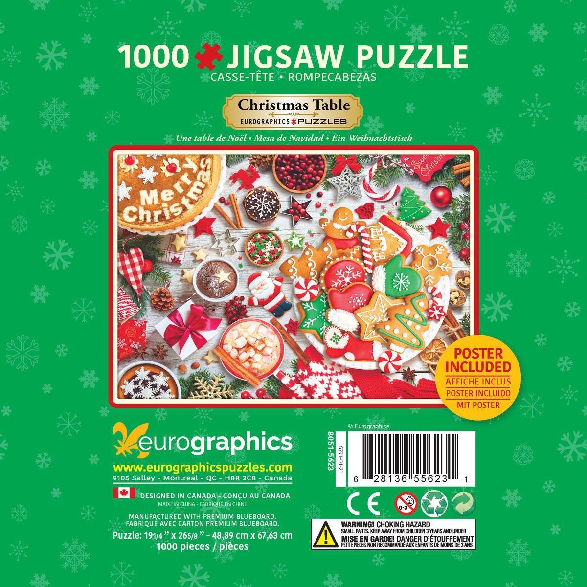 Christmas Table in tinnen box Eurographics - 1000 stukjes - Legpuzzel