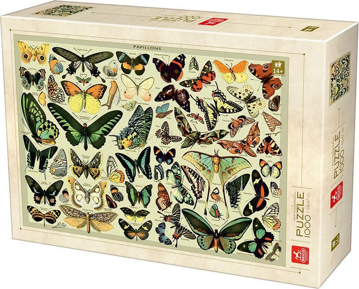 Encyclopedia Butterflies -  Puzzle 1,000 pieces