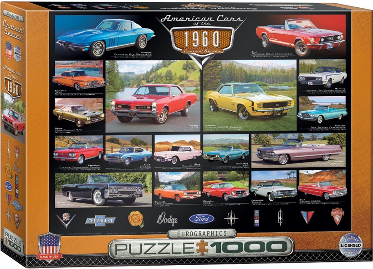 Eurographics American Cars of the 1960s 1000pcs 1000stuk(s)