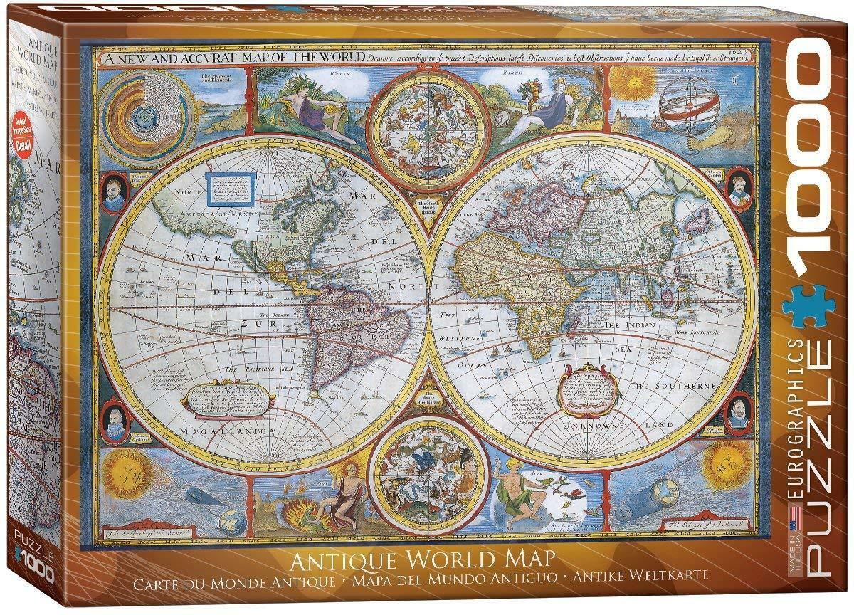 Eurographics Antique Map 1000pcs Legpuzzel 1000 stuk(s)