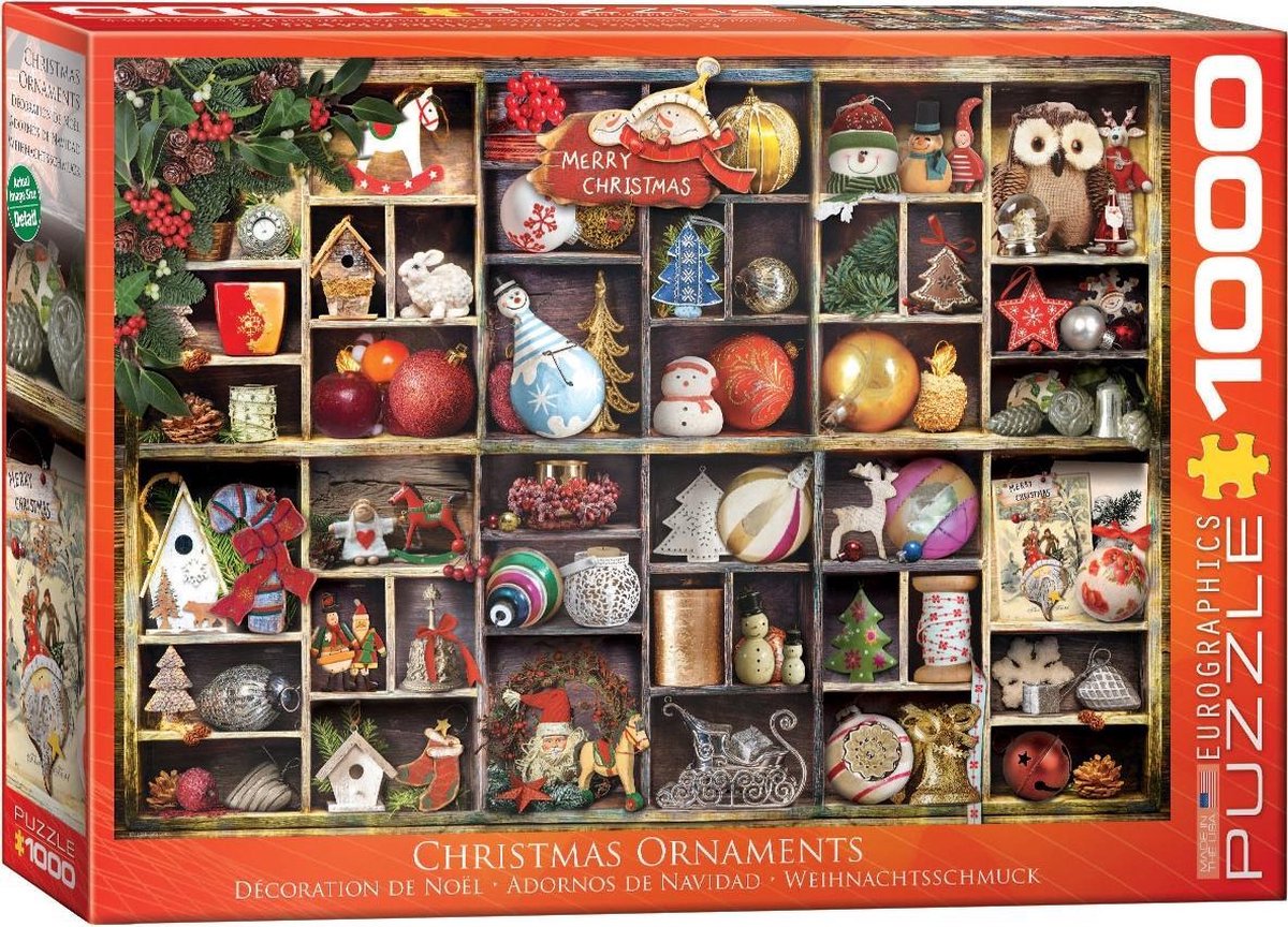 Eurographics Christmas Ornaments 1000pcs Legpuzzel 1000 stuk(s)