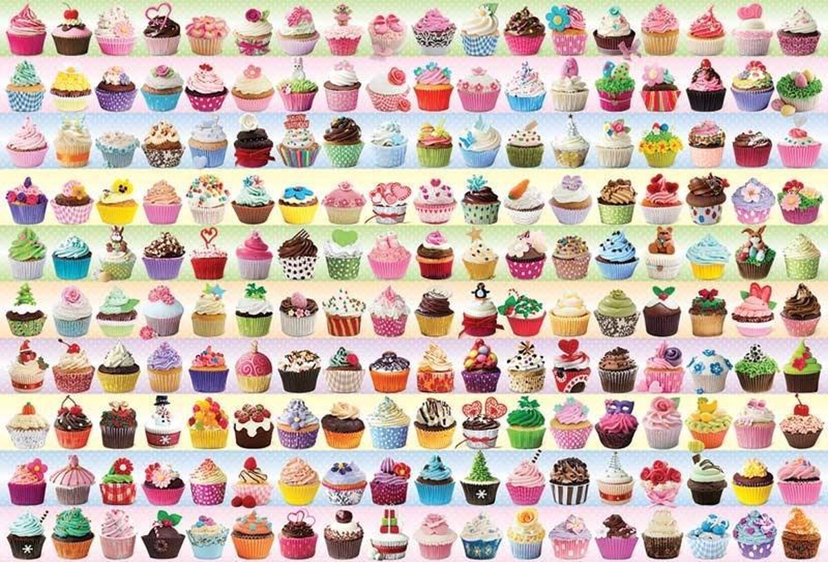 Eurographics Cupcakes Galore 2000pcs Legpuzzel 1000 stuk(s)