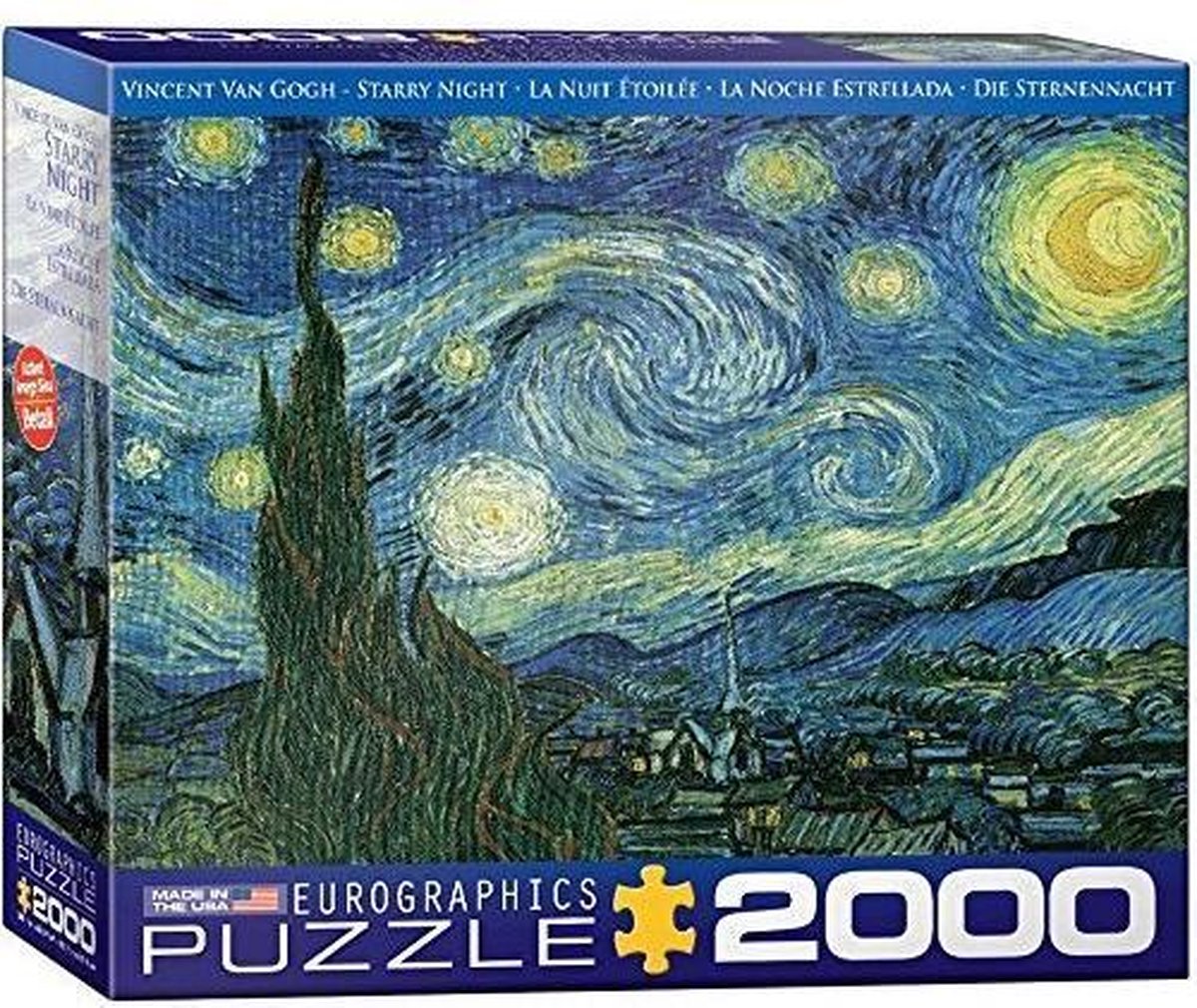 Eurographics Puzzel starry night vincent van gogh 2000 stuks