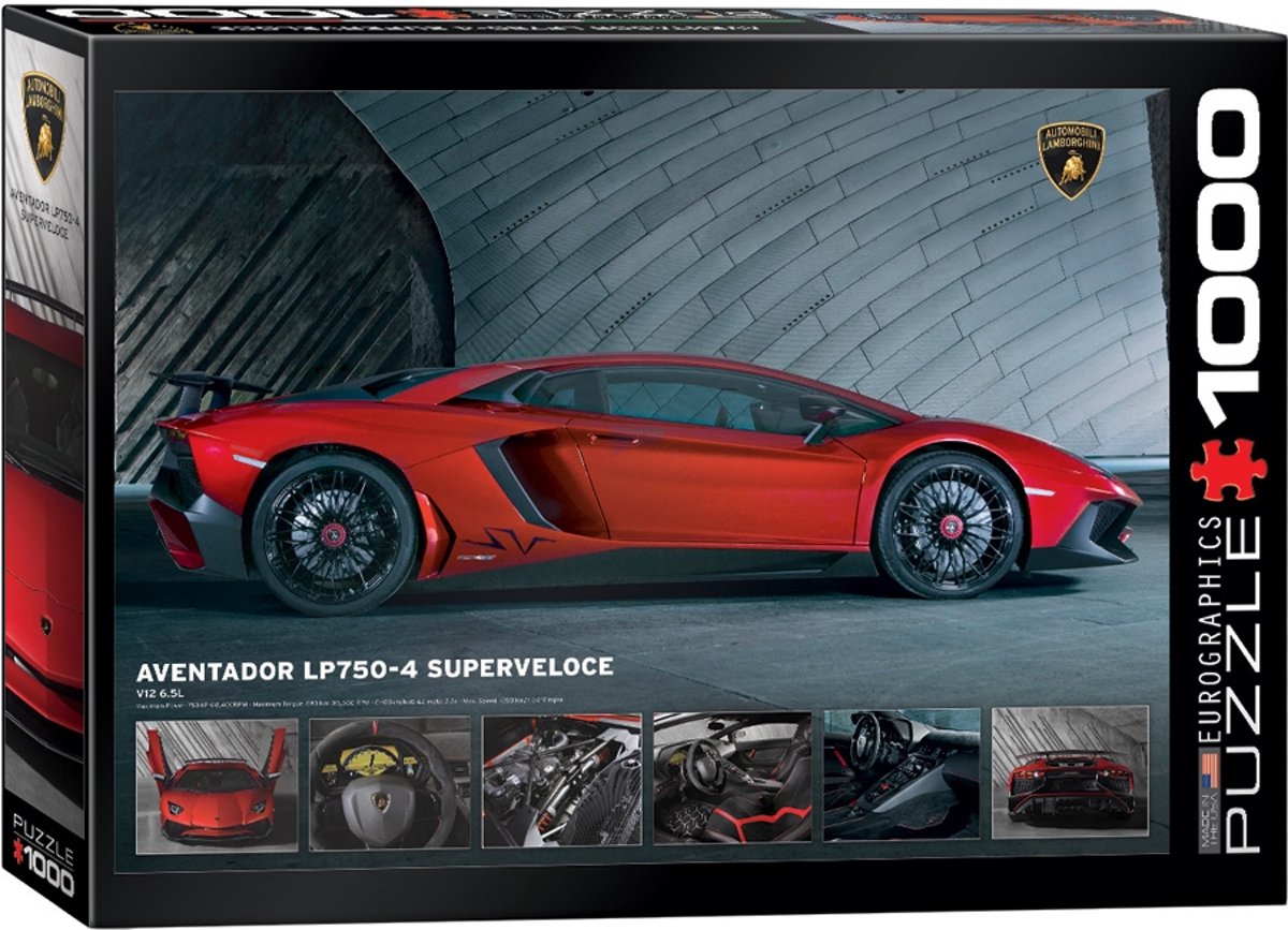 Eurographics Puzzle - Lamborghini Aventador LP750-4 Superveloce - 1000 stukjes