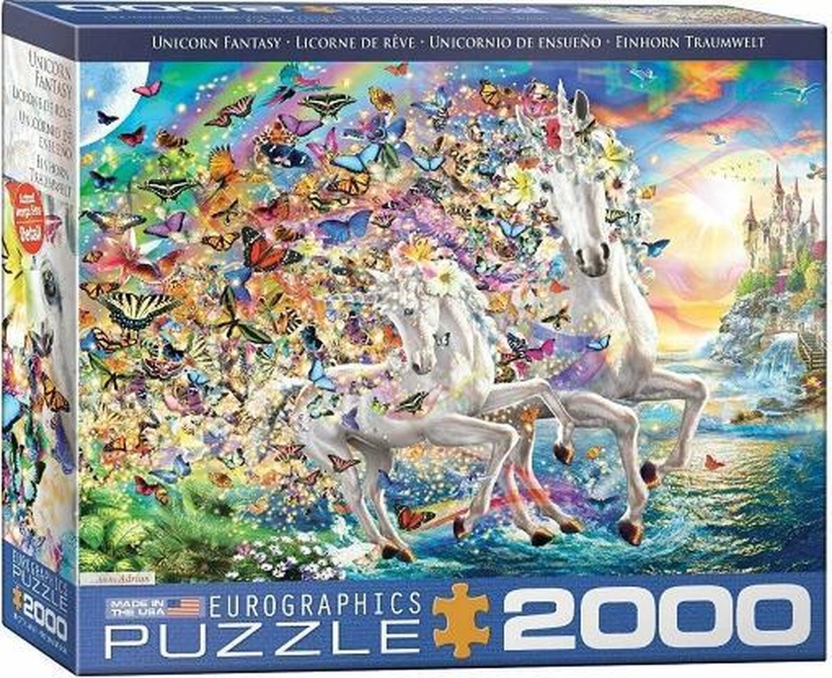 Eurographics Puzzle - Unicorn Fantasy 2000 Stukjes