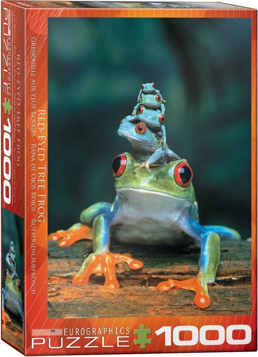 Eurographics Red-Eyed Tree Frog 1000pcs Legpuzzel 1000 stuk(s)