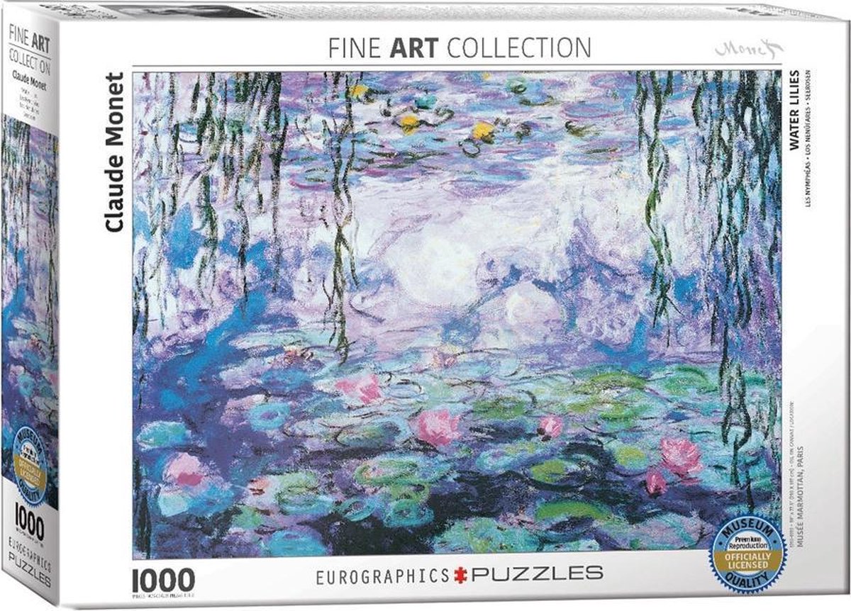 Eurographics Waterlilies - Claude Monet (1000)