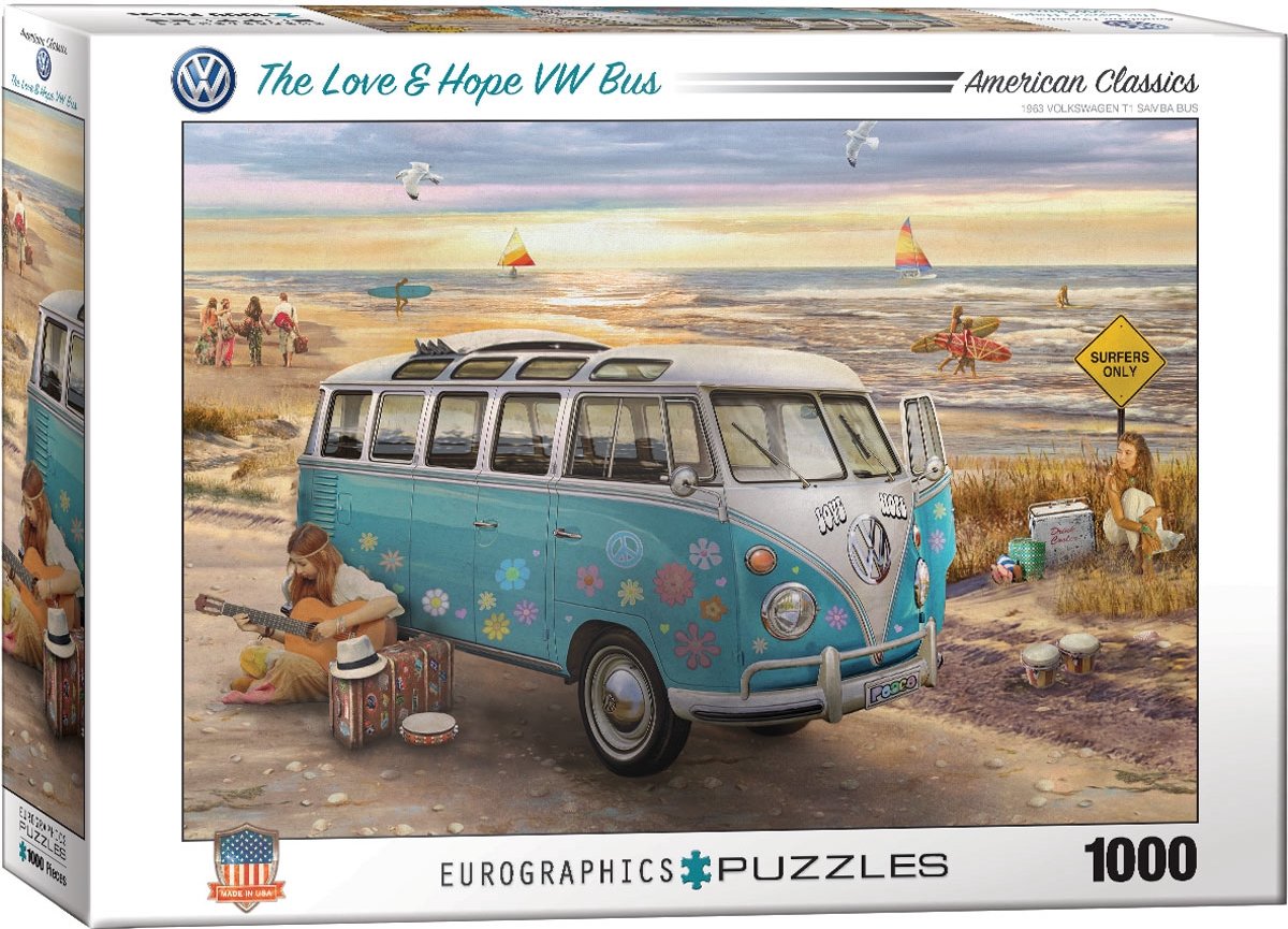 Eurographics legpuzzel - Volkswagen T1 Samba Bus - 1000 stukjes