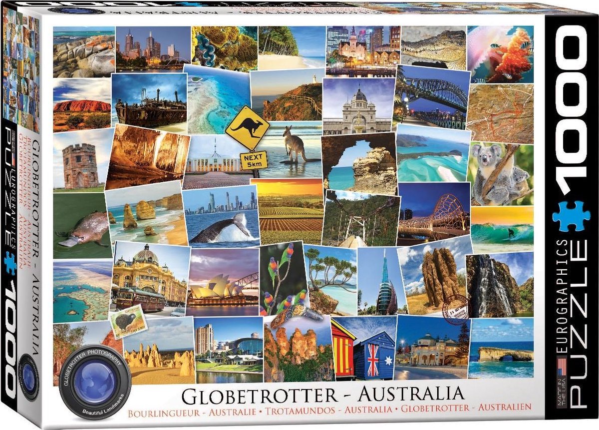 Eurographics puzzel Australia - Globetrotter - 1000 stukjes